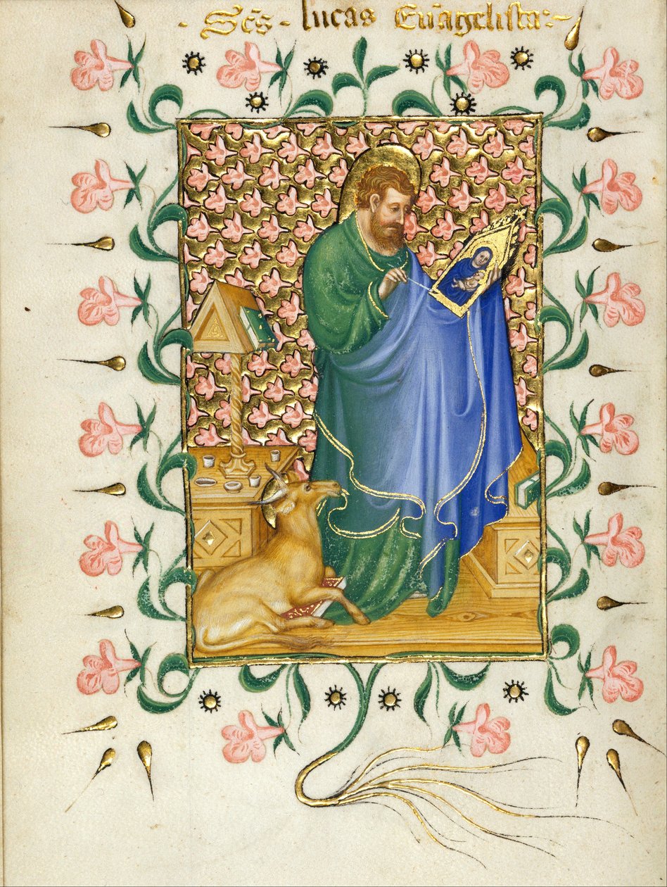 San Luca che dipinge la Vergine da Michelino Molinari da Besozzo