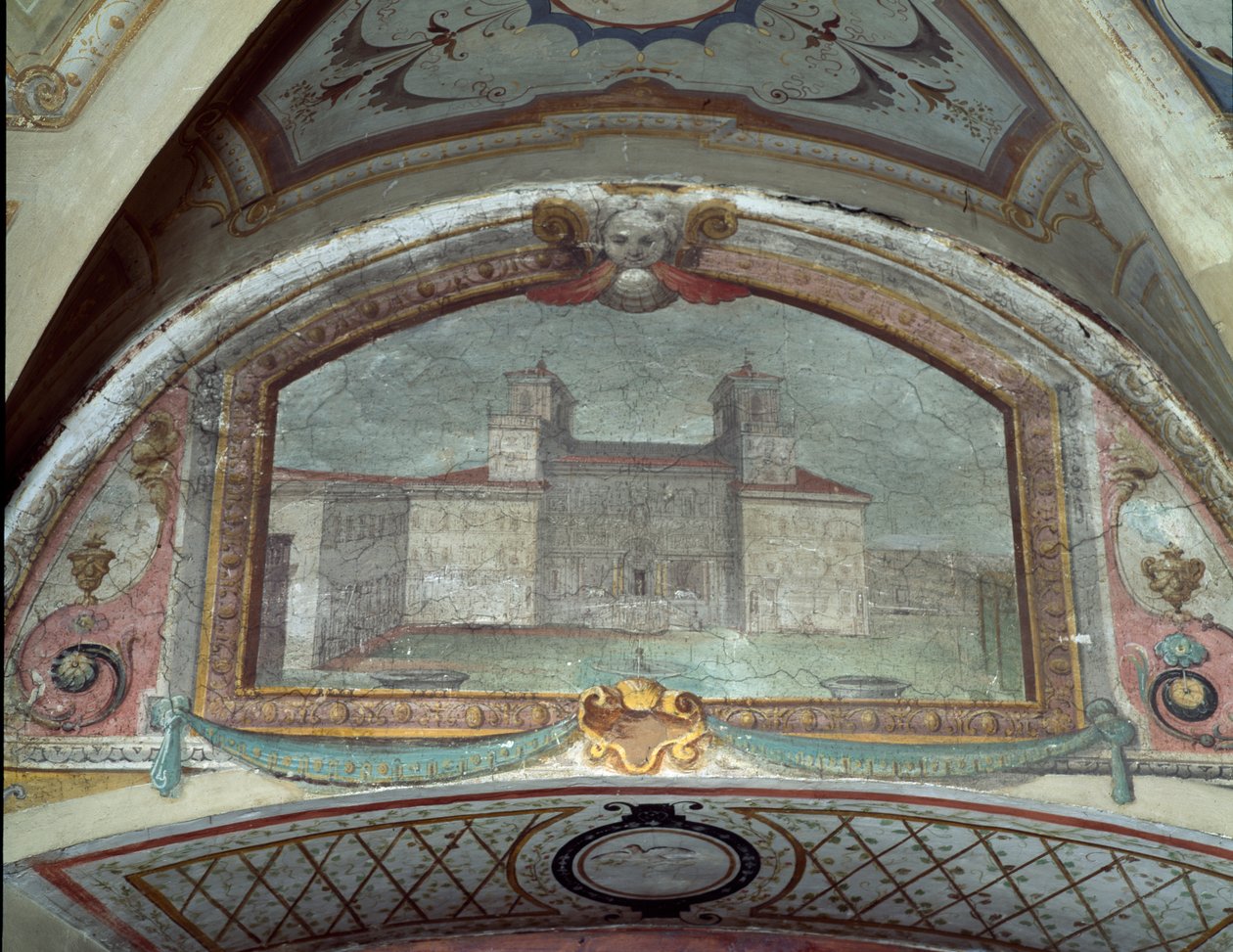 Dettaglio di un soffitto, Villa Medicea di Careggi da Michelozzo di Bartolommeo