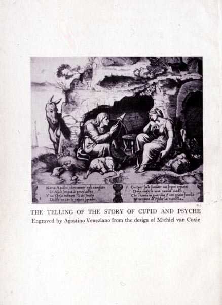 Il Racconto della Storia di Cupido e Psiche, inciso da Agostino Veneziano (1490-1540) da Michiel I after Coxie or Coxcie