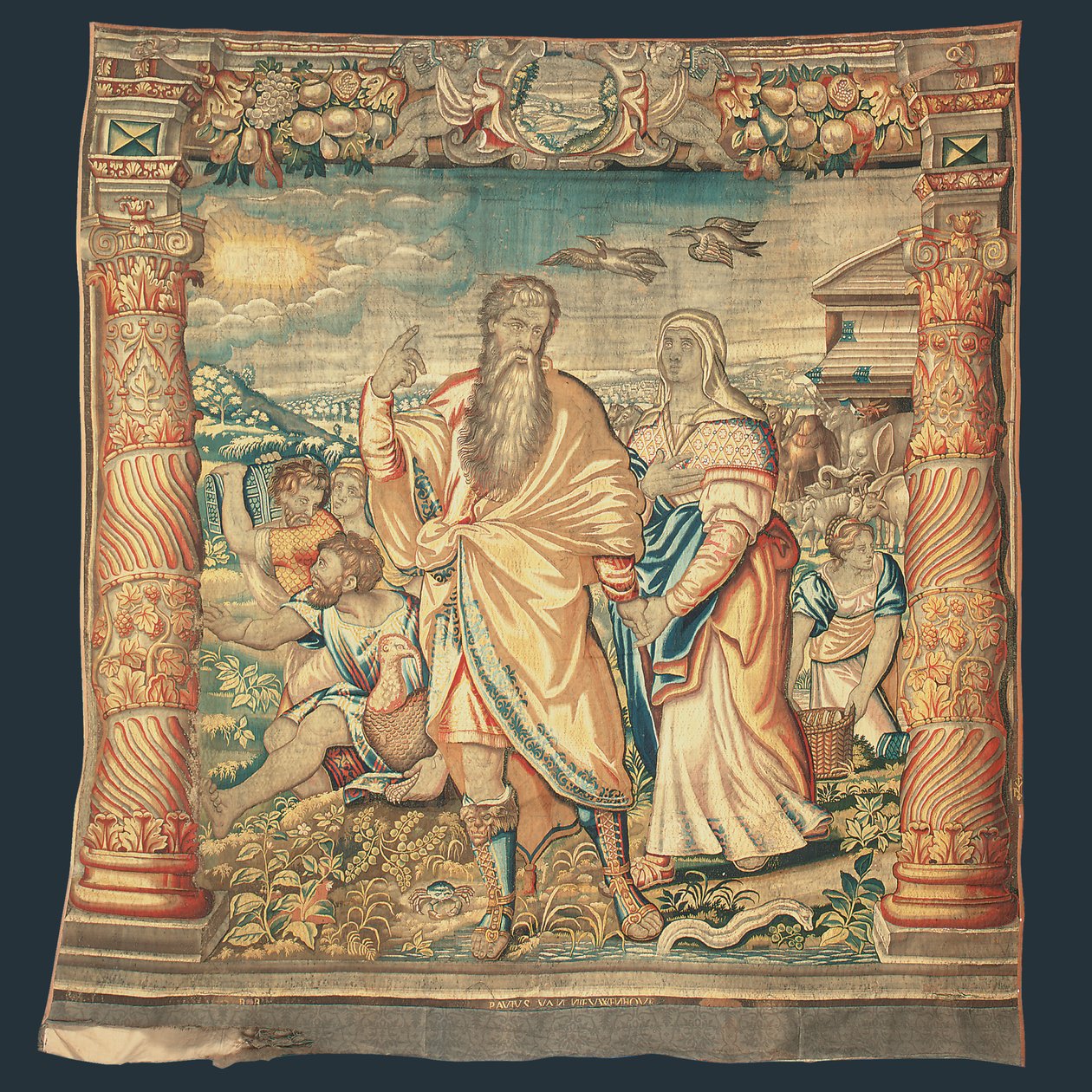 Arazzo biblico di Bruxelles raffigurante la discesa dall