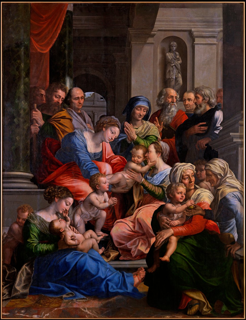 La santa parentela da Michiel I Coxie or Coxcie
