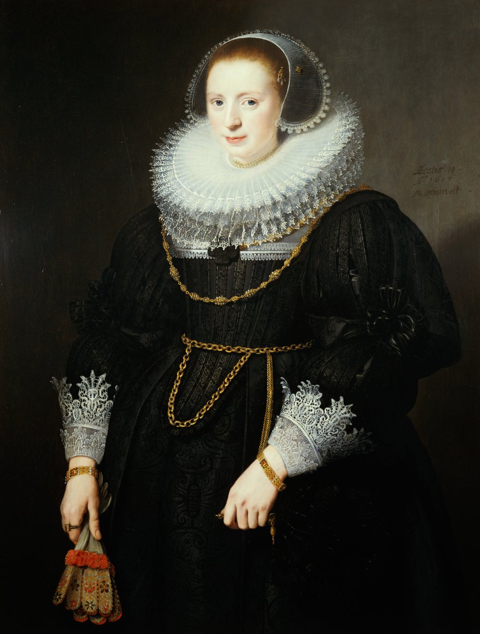 Ritratto di una ragazza, 18 anni da Michiel Jansz van Miereveld