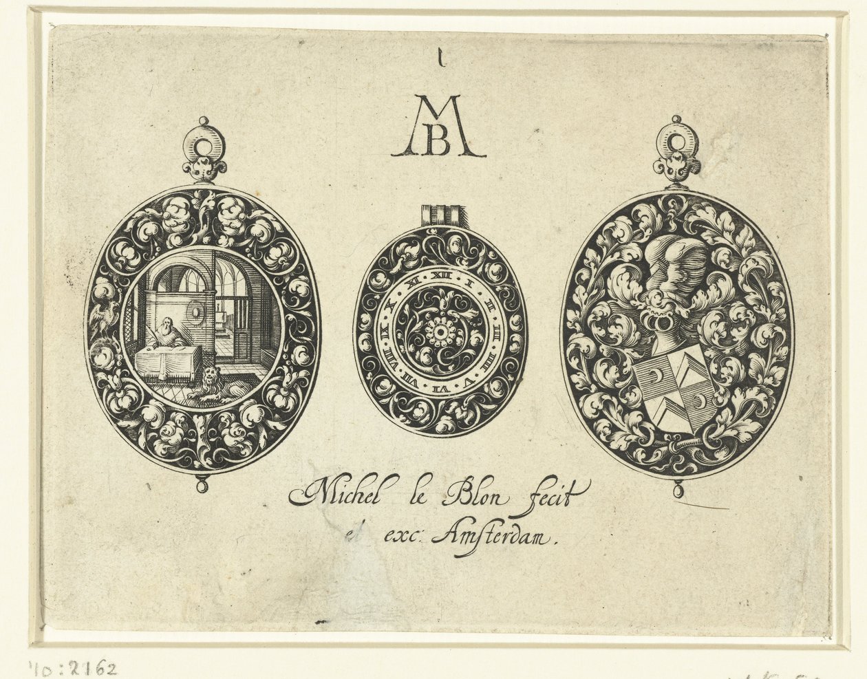 Due casse di orologi e un quadrante, c.1620-26 da Michiel Le Blon