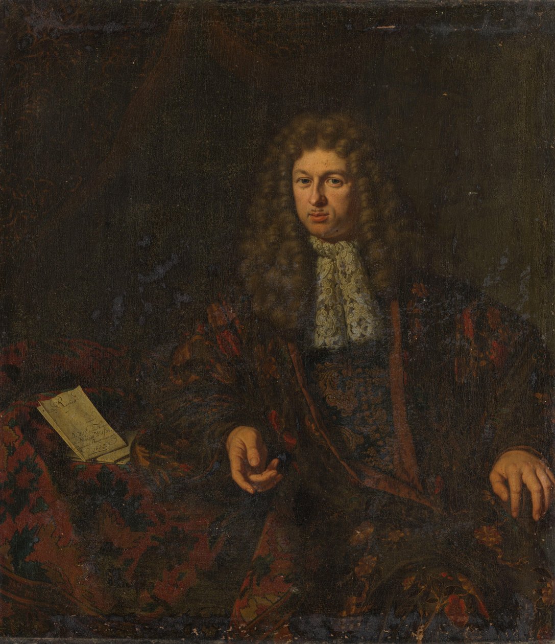 Ritratto di Nicolaes Witsen (1641-1717) da Michiel van Musscher (signed by artist)