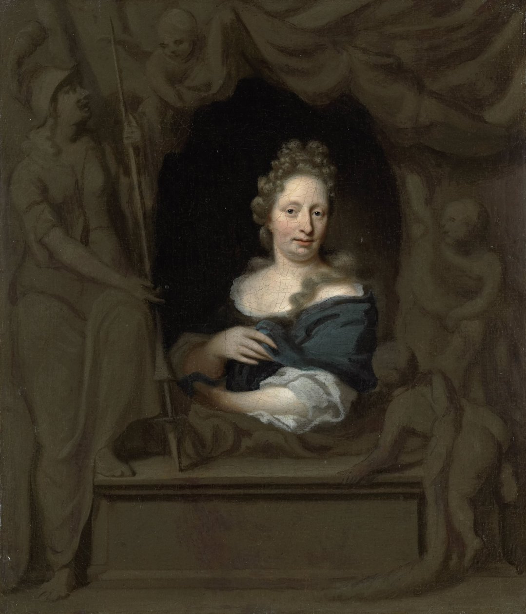 Ritratto di Eva Visscher, moglie di Michiel van Musscher da Michiel van Musscher