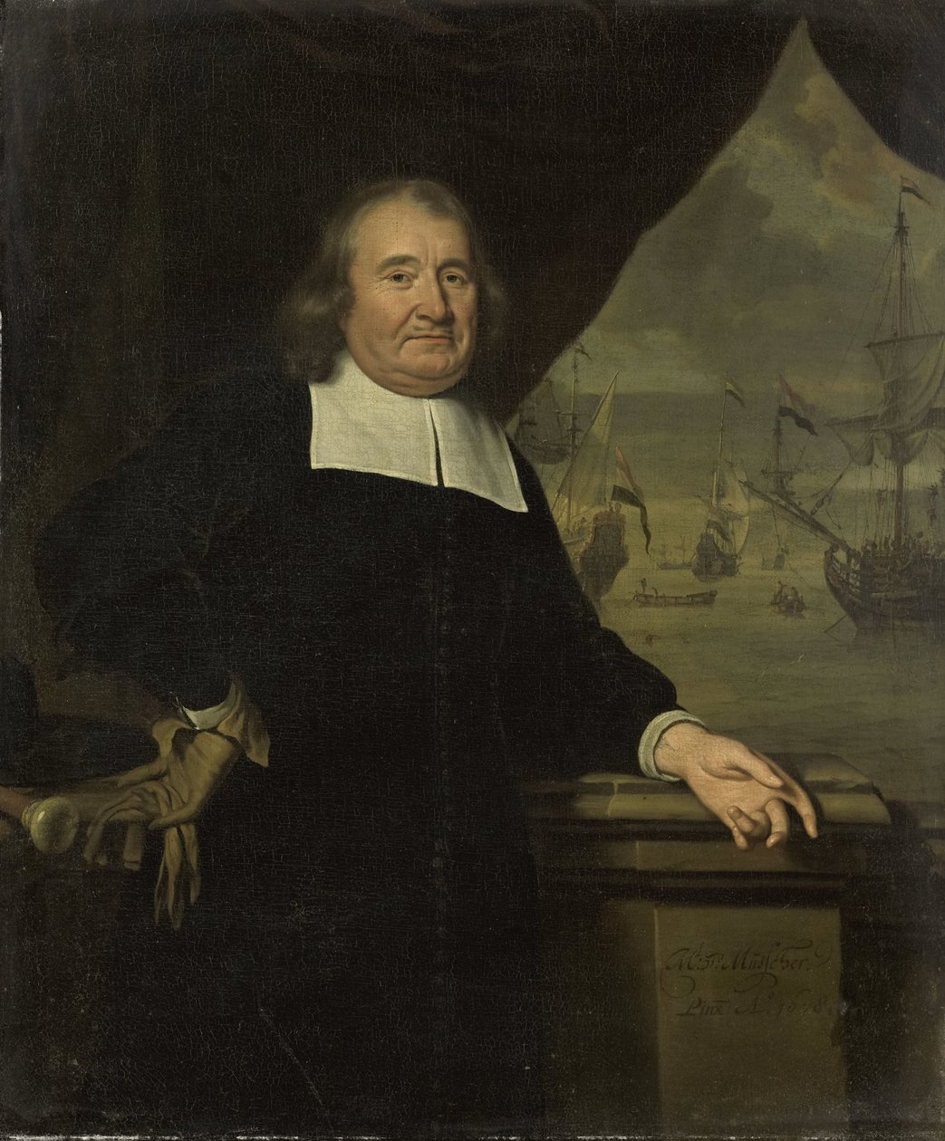 Ritratto di un capitano o armatore da Michiel van Musscher
