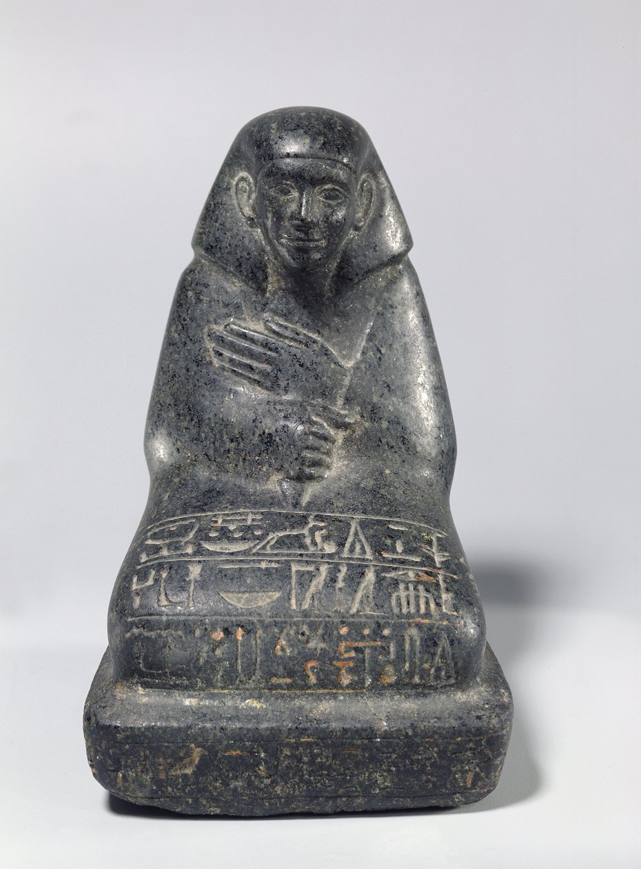 Figura seduta di Senpu da Middle Kingdom Egyptian