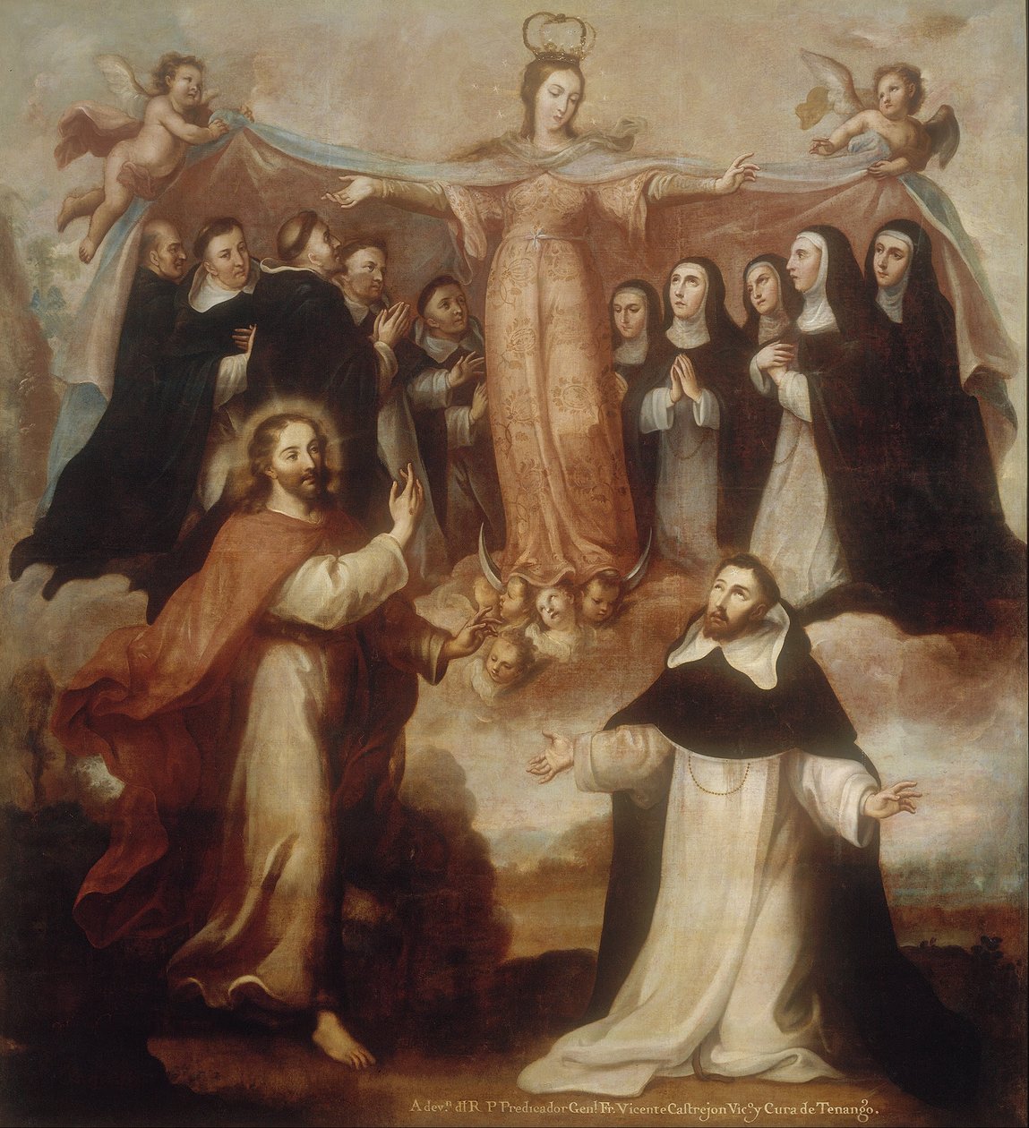 Allegoria della Vergine Patrona dei Domenicani da Miguel Cabrera