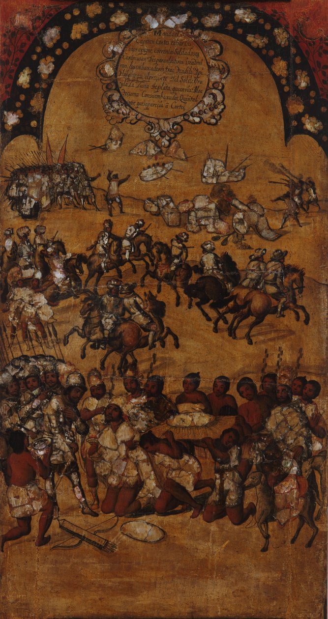 La conquista del Messico. Tavola II da Miguel Gonzales