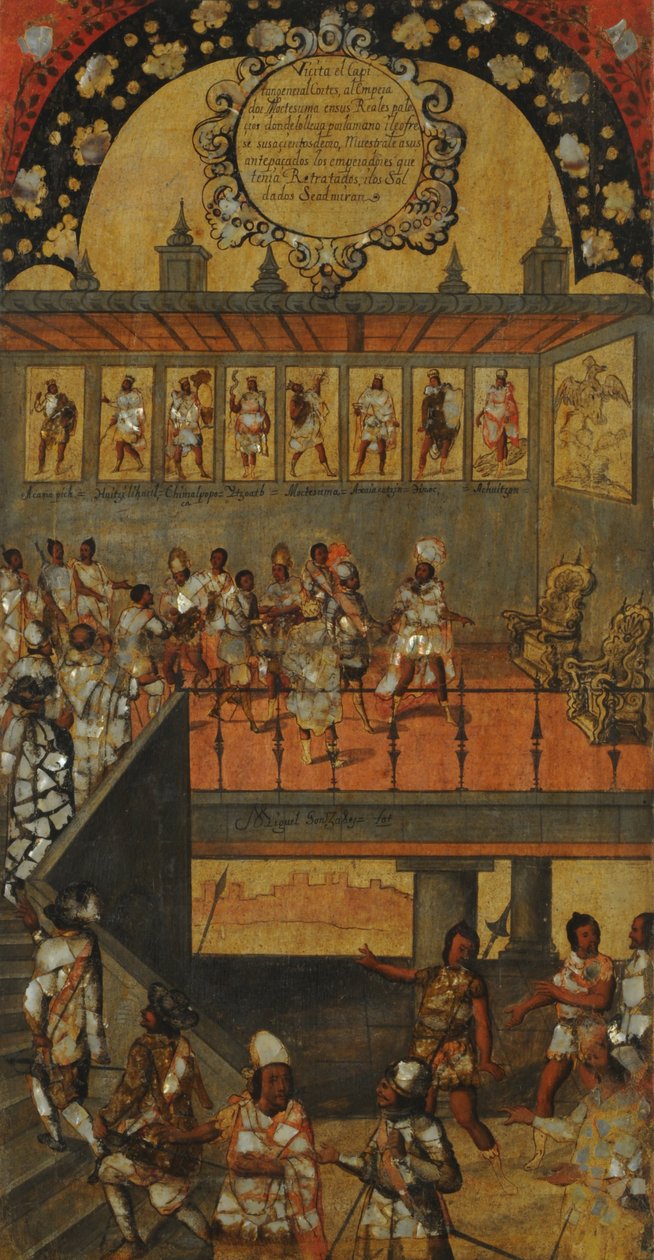 La Conquista del Messico, Tavola XII da Miguel Gonzales