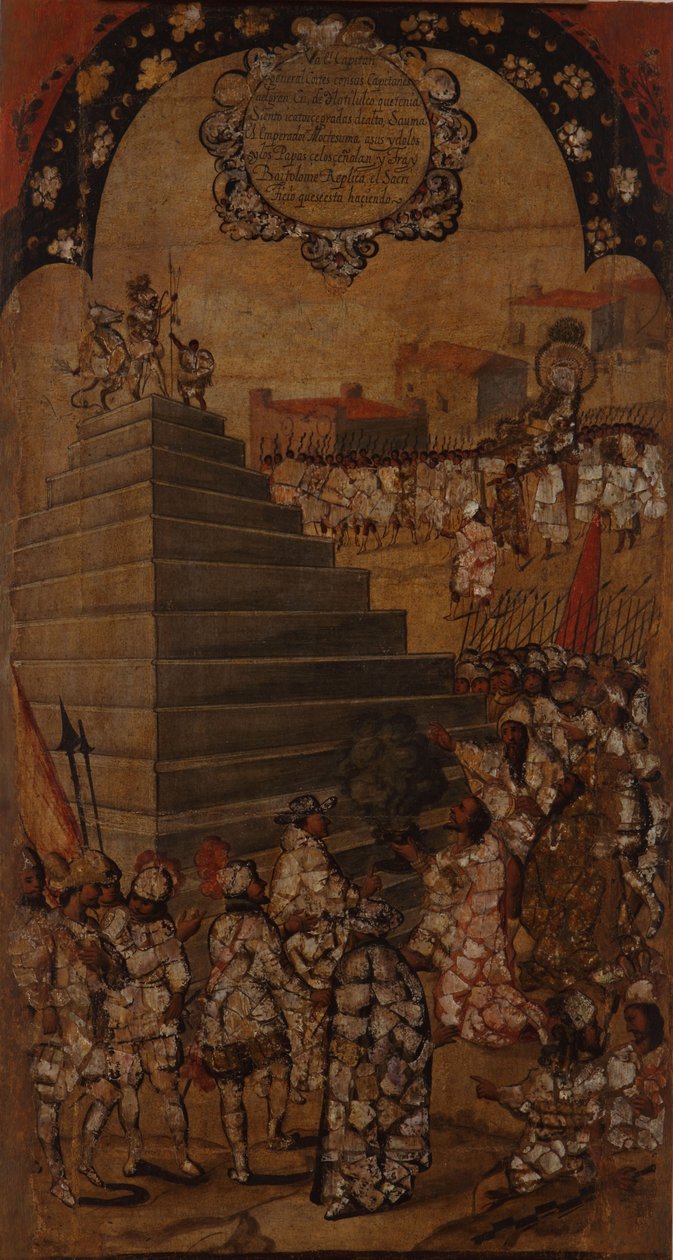 La conquista del Messico. Tavola XIII da Miguel Gonzales
