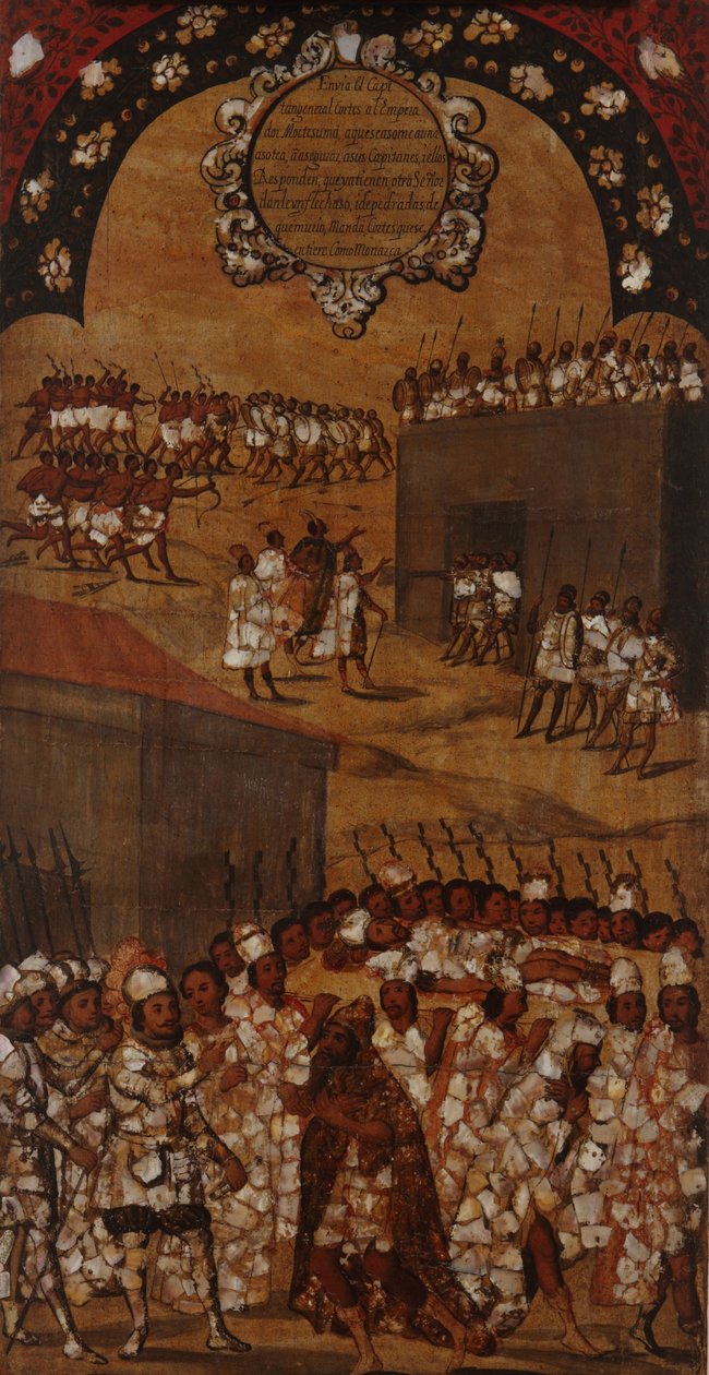 La Conquista del Messico. Tavola XVII da Miguel Gonzales