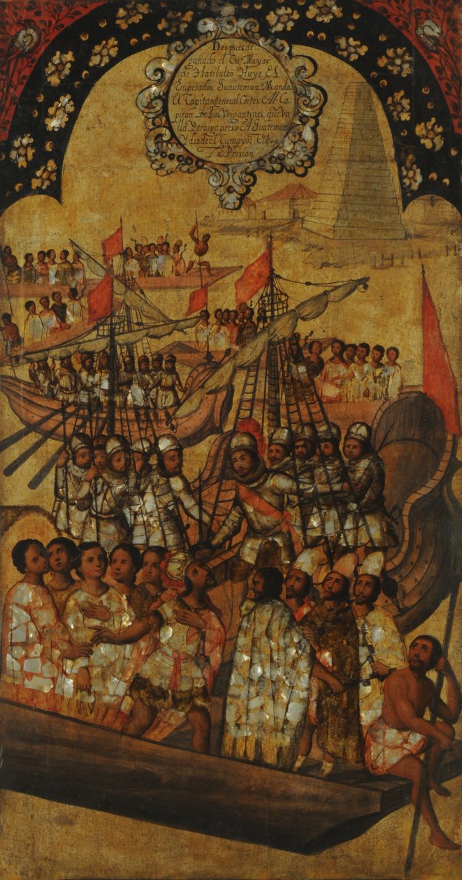 La conquista del Messico. Tavola XXIII da Miguel Gonzales