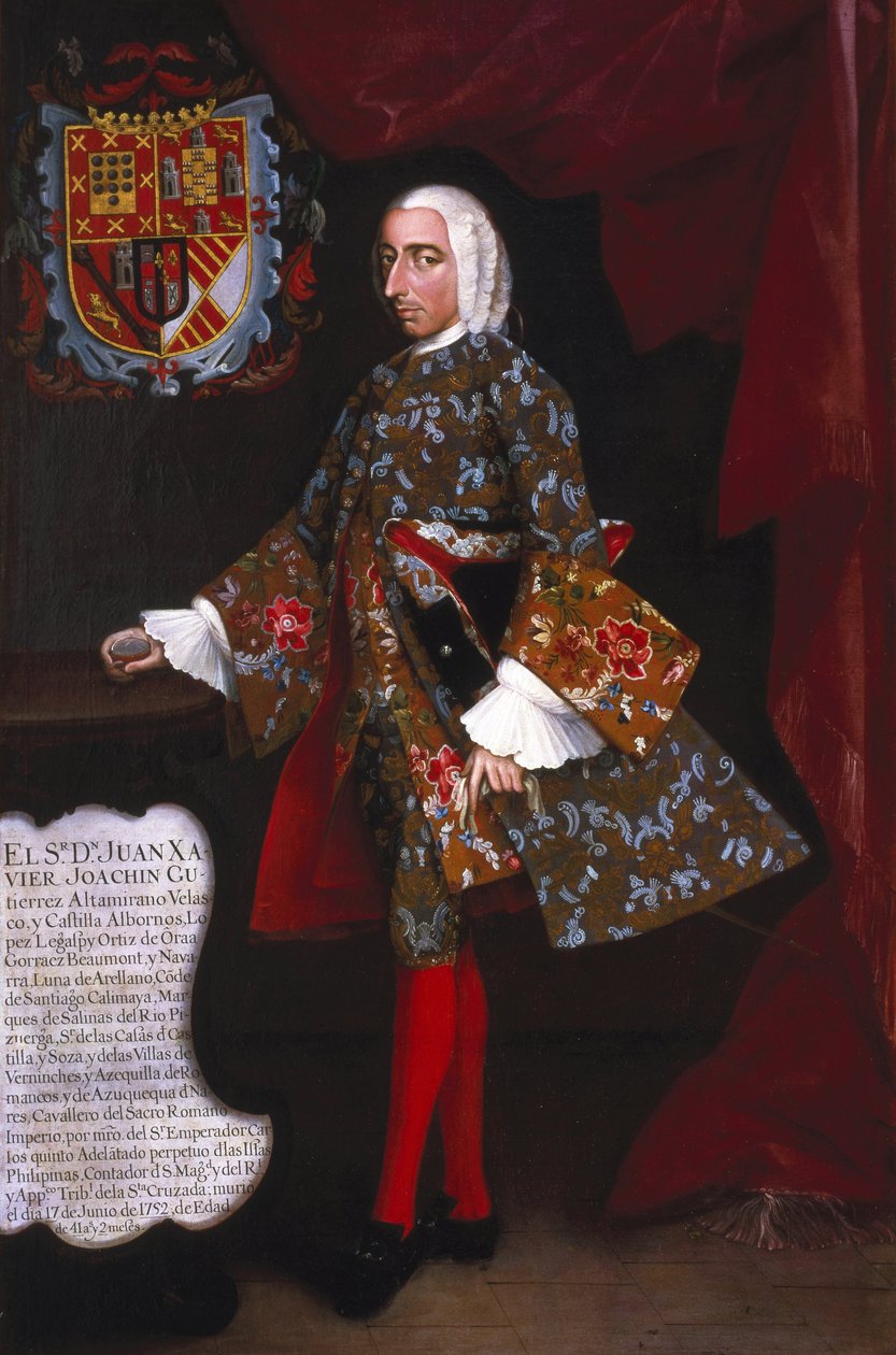 Don Juan Xavier Joachín Gutiérrez Altamirano Velasco da Miguel Cabrera