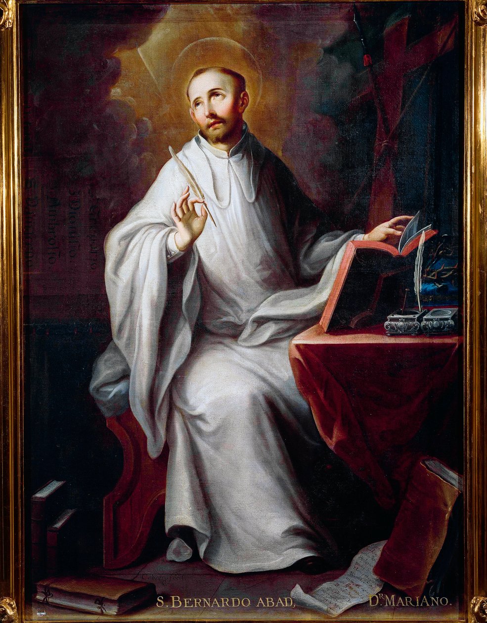 Rappresentazione di san Bernardo di Chiaravalle da Miguel Cabrera