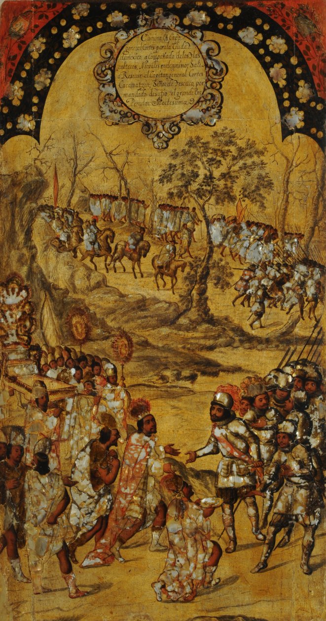 La Conquista del Messico, Tavola VIII da Miguel Gonzales