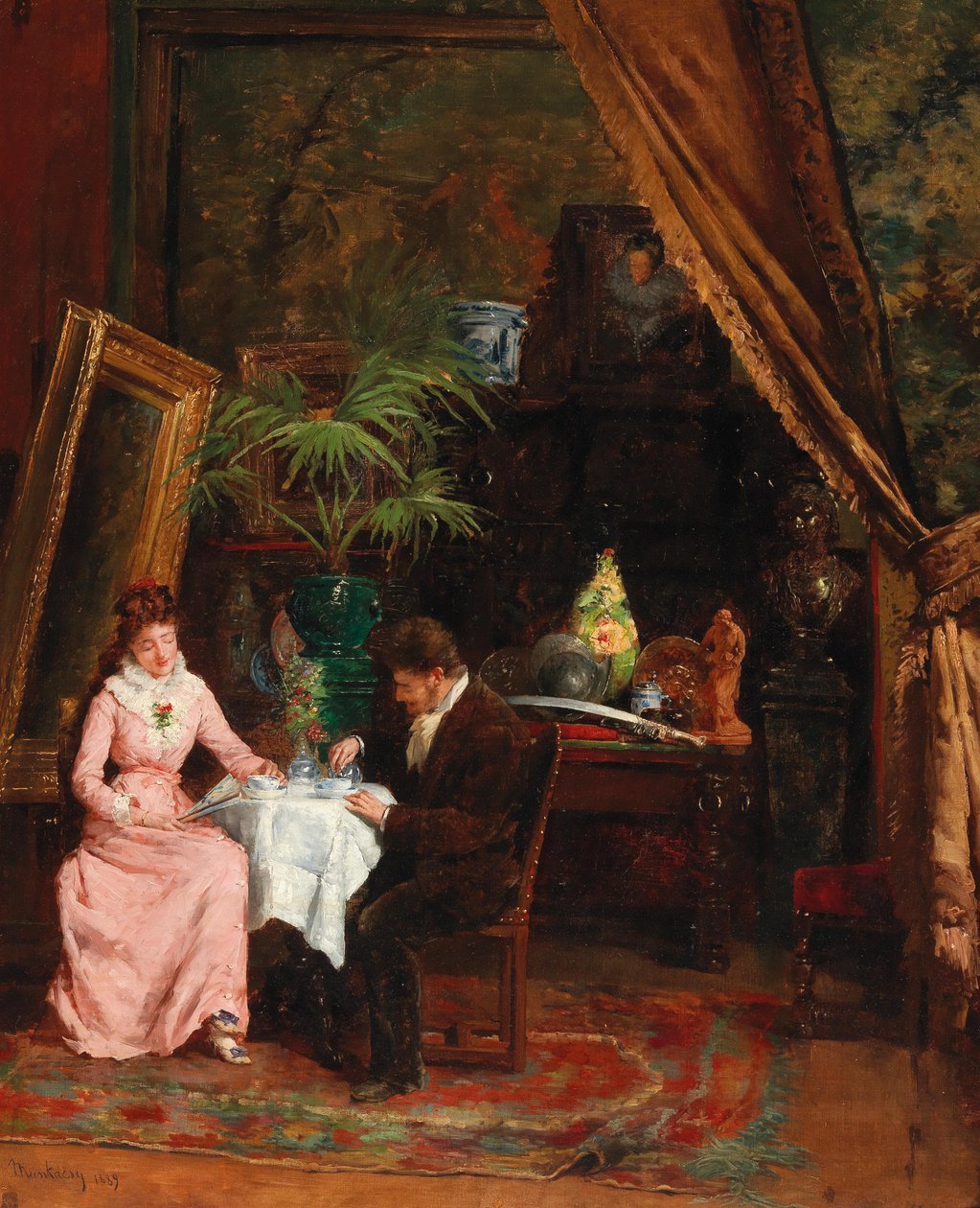 Interno del salone da Mihály Munkácsy