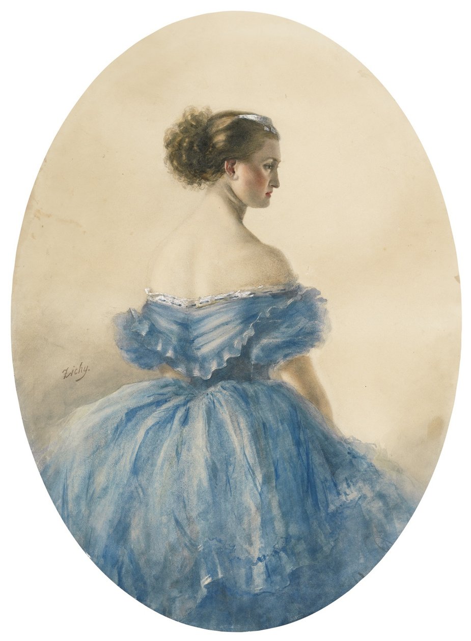 Ritratto della Principessa Anna zu Sayn-Wittgenstein da Mihaly von Zichy