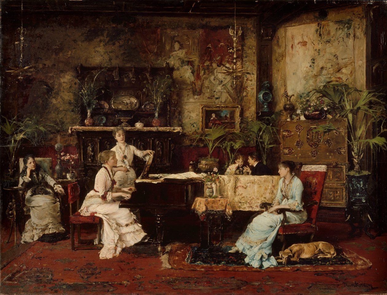 La stanza della musica da Mihály Munkácsy