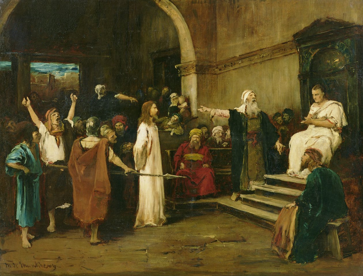 Cristo davanti a Pilato, 1880 da Mihály Munkácsy