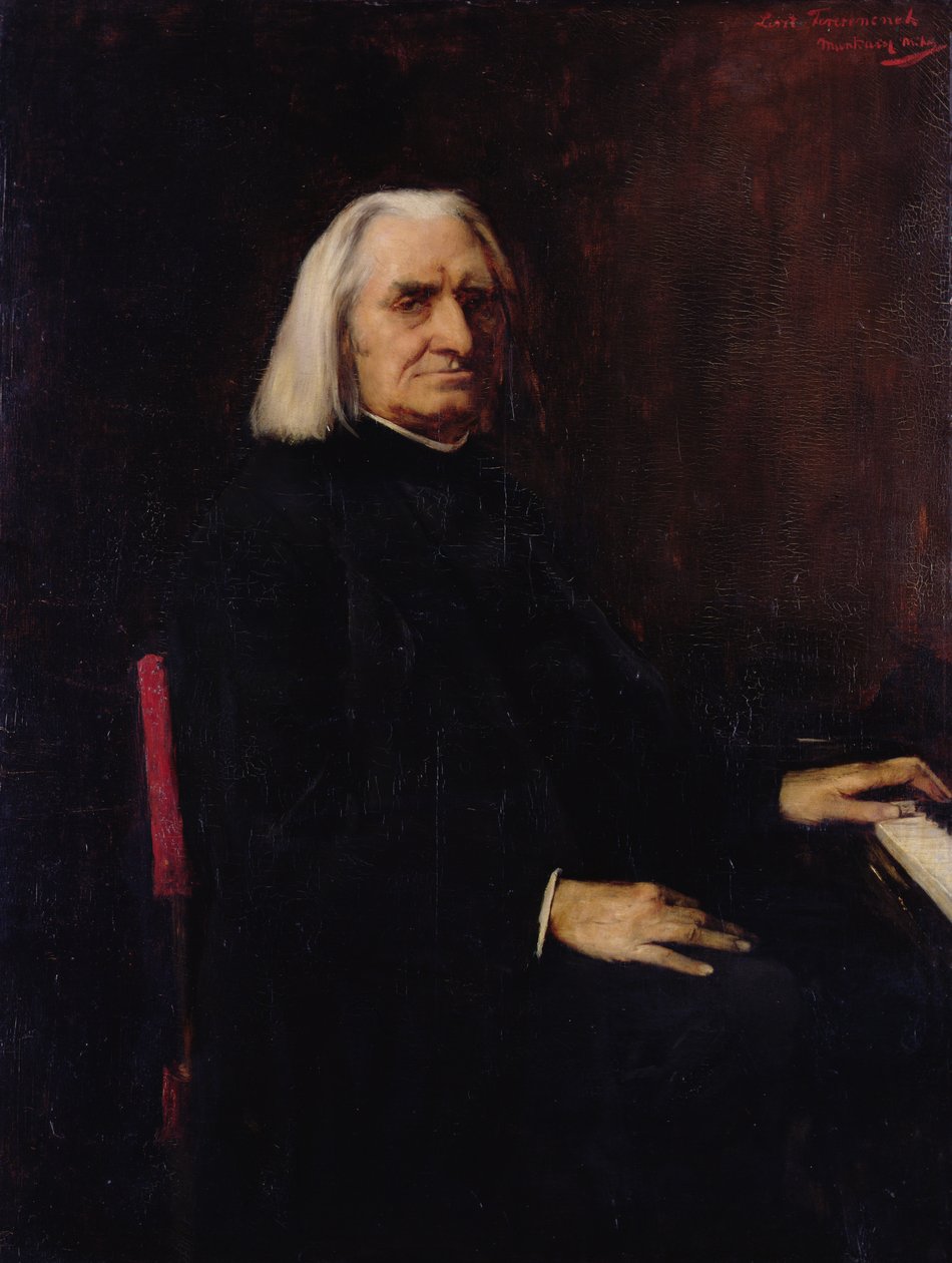 Ritratto di Franz Liszt, 1886 da Mihály Munkácsy