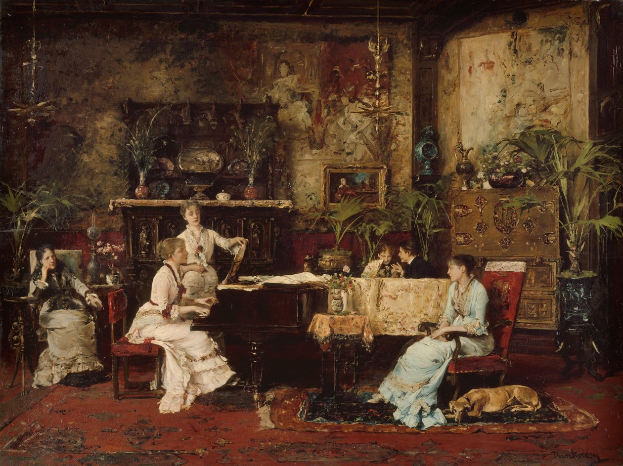 La sala della musica da Mihály Munkácsy