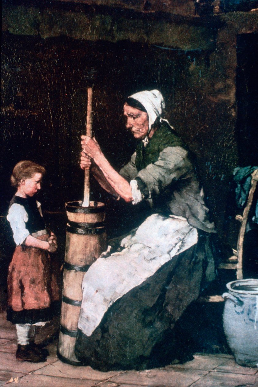Donna al burro, c1864-1900 da Mihály Munkácsy
