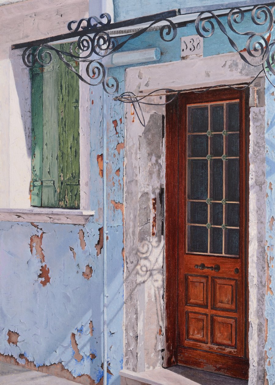 Luce di Burano (olio su tavola) da Mike Briscoe
