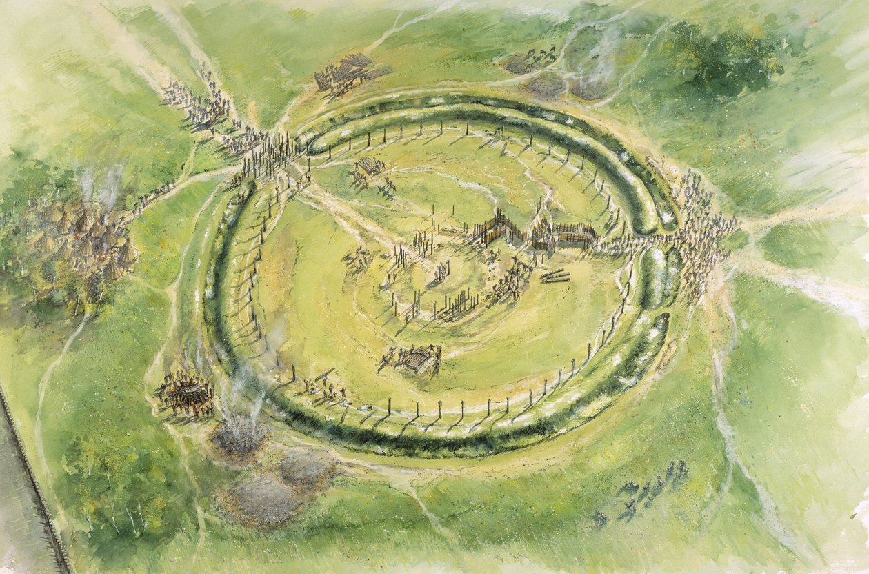 Stonehenge Fase 2, c27° secolo a.C., c1990-2010 da Mike Seaforth