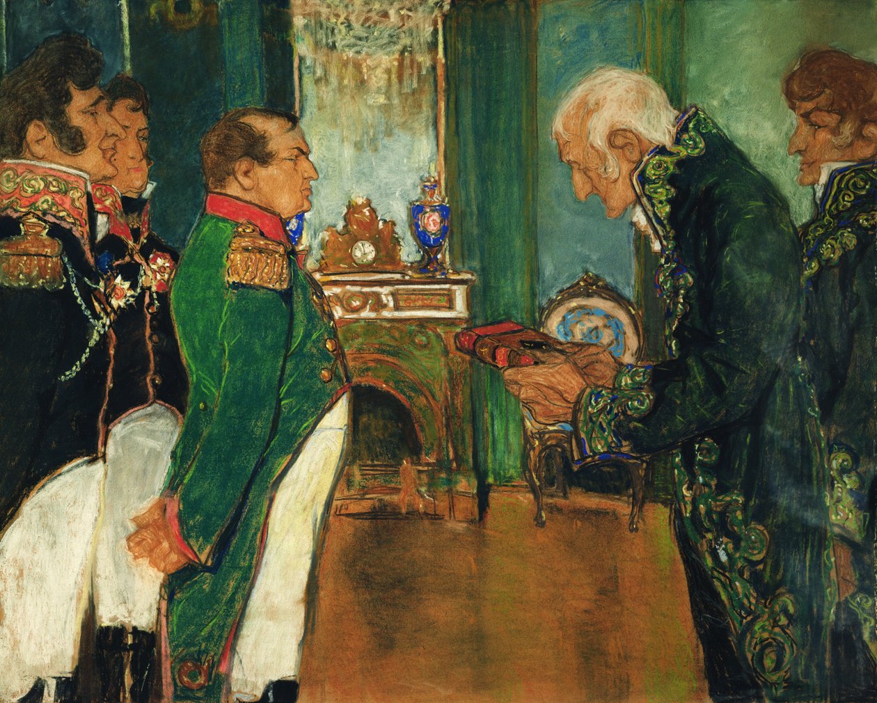Jean-Baptiste de Lamarck consegna il libro Filosofia Zoologica all