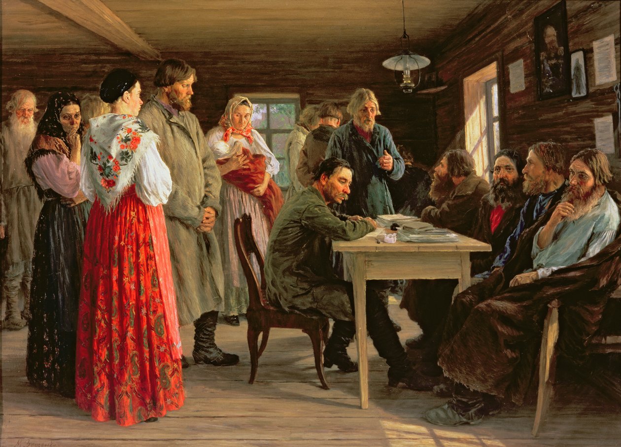 Un Tribunale Distrettuale, 1888 da Mikhail Ivanovich Zoshchenko