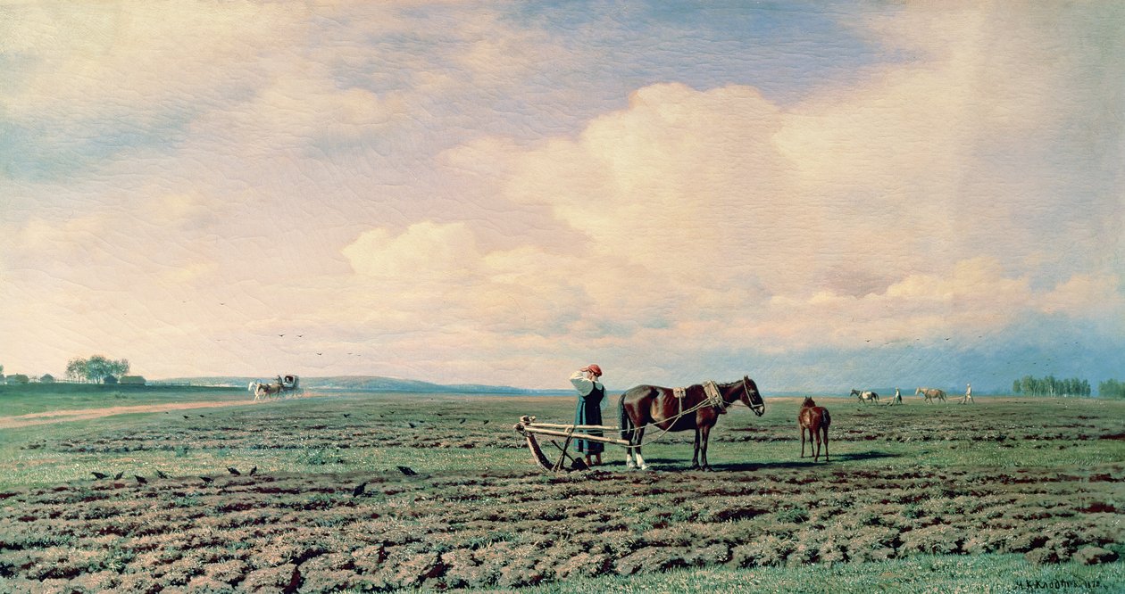 Nel campo, 1872 da Mikhail Konstantinovich Klodt