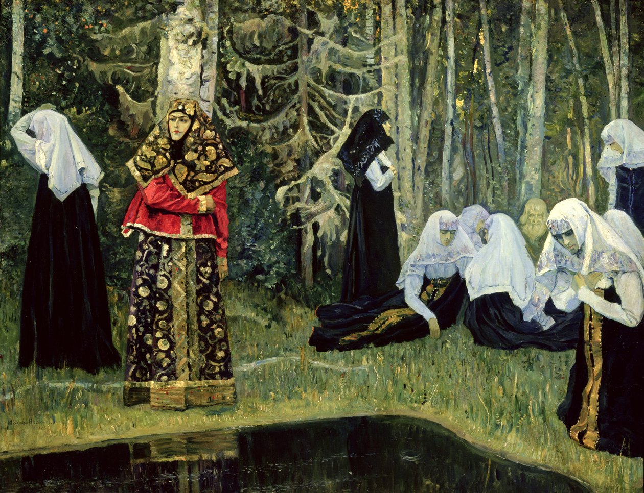 La Leggenda della Città Invisibile di Kitezh, 1917-22 da Mikhail Vasilievich Nesterov