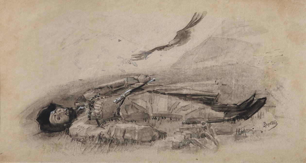 Illustrazione alla poesia Ismail-Bey di M. Lermontov, 1889-1891 da Mikhail Aleksandrovich Vrubel