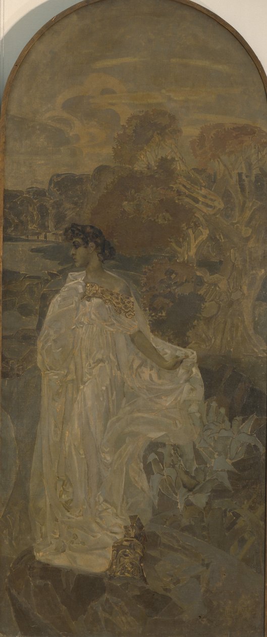 Minerva, pannello destro del trittico Il Giudizio di Paride da Mikhail Aleksandrovich Vrubel