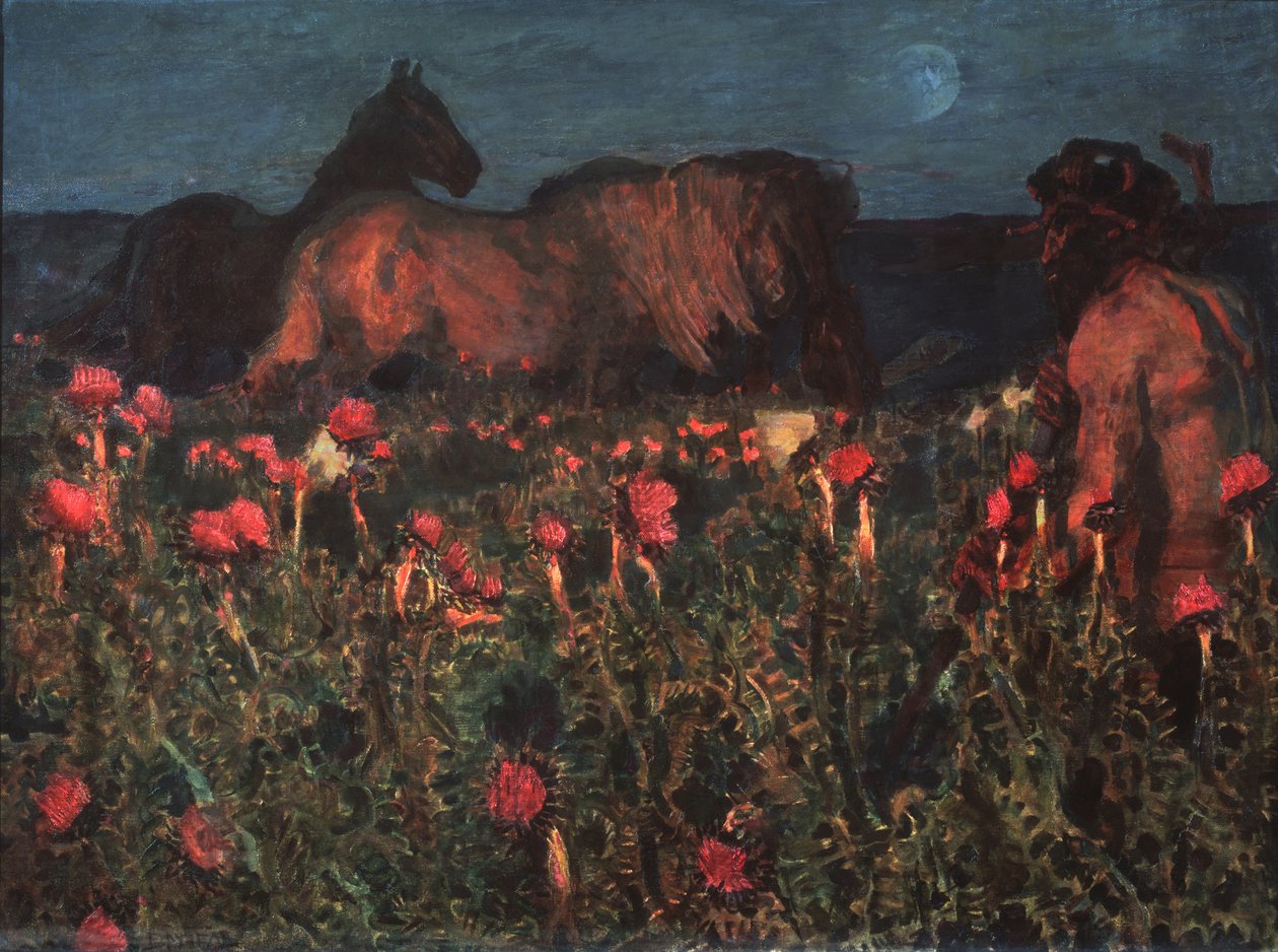 La notte sta arrivando, 1900 da Mikhail Aleksandrovich Vrubel