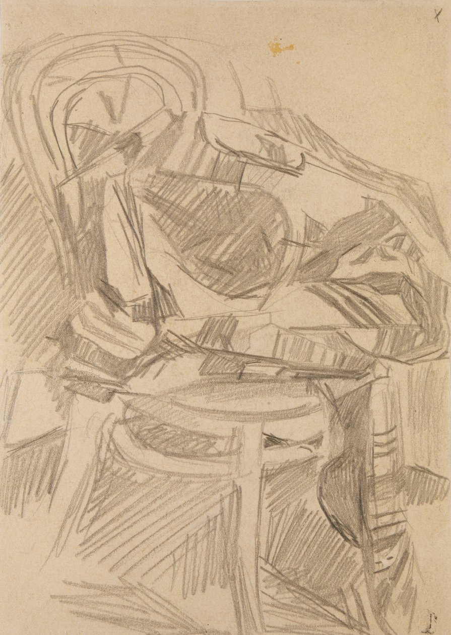 Plaid sulla sedia, 1904 da Mikhail Aleksandrovich Vrubel