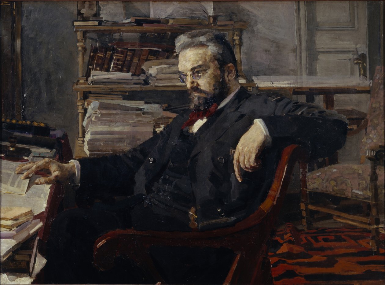 Ritratto di Konstantin Dmitryevich Artsybushev 1849-1901, 1897 da Mikhail Aleksandrovich Vrubel