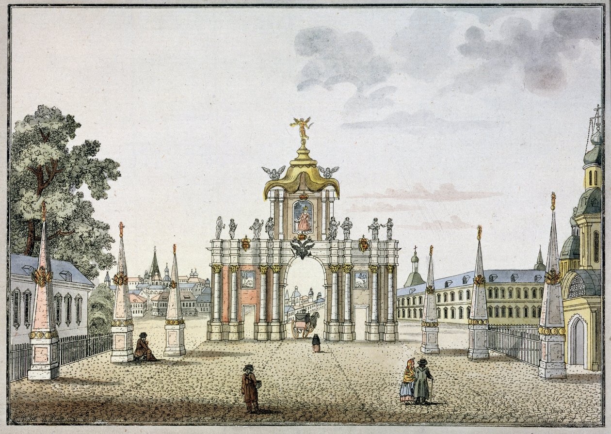 Le Porte Rosse a Mosca da Mikhail Ivanovich (after) Makhaev