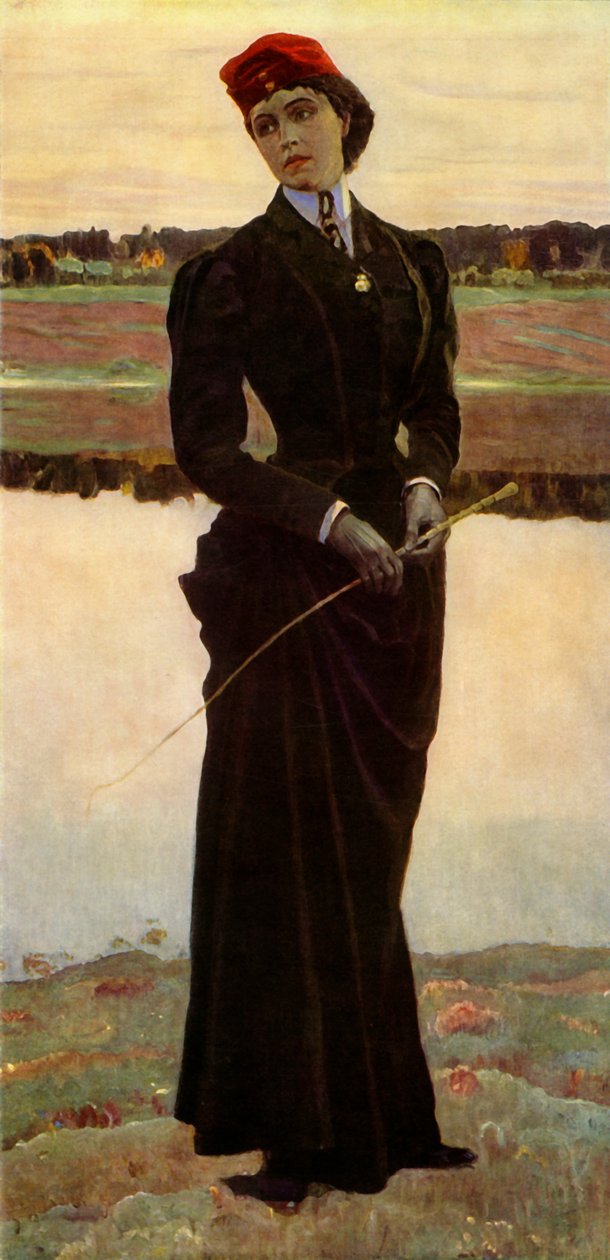 Ritratto di Olga Mikhailovna Nesterova-Shretera, la figlia dell