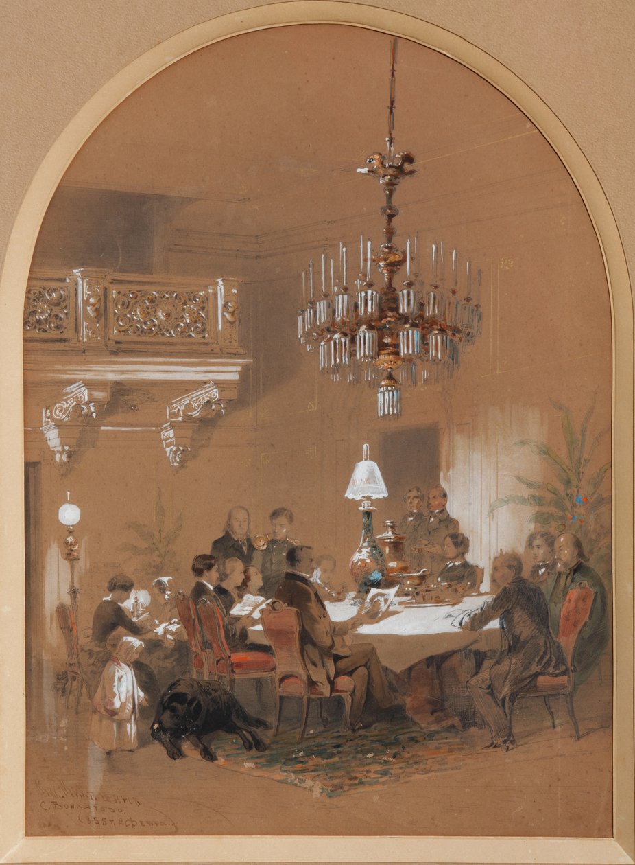 Salone Vonlyarlyarsky a Vonlyarovo da Mikhail Osipovitsch Mikeshin