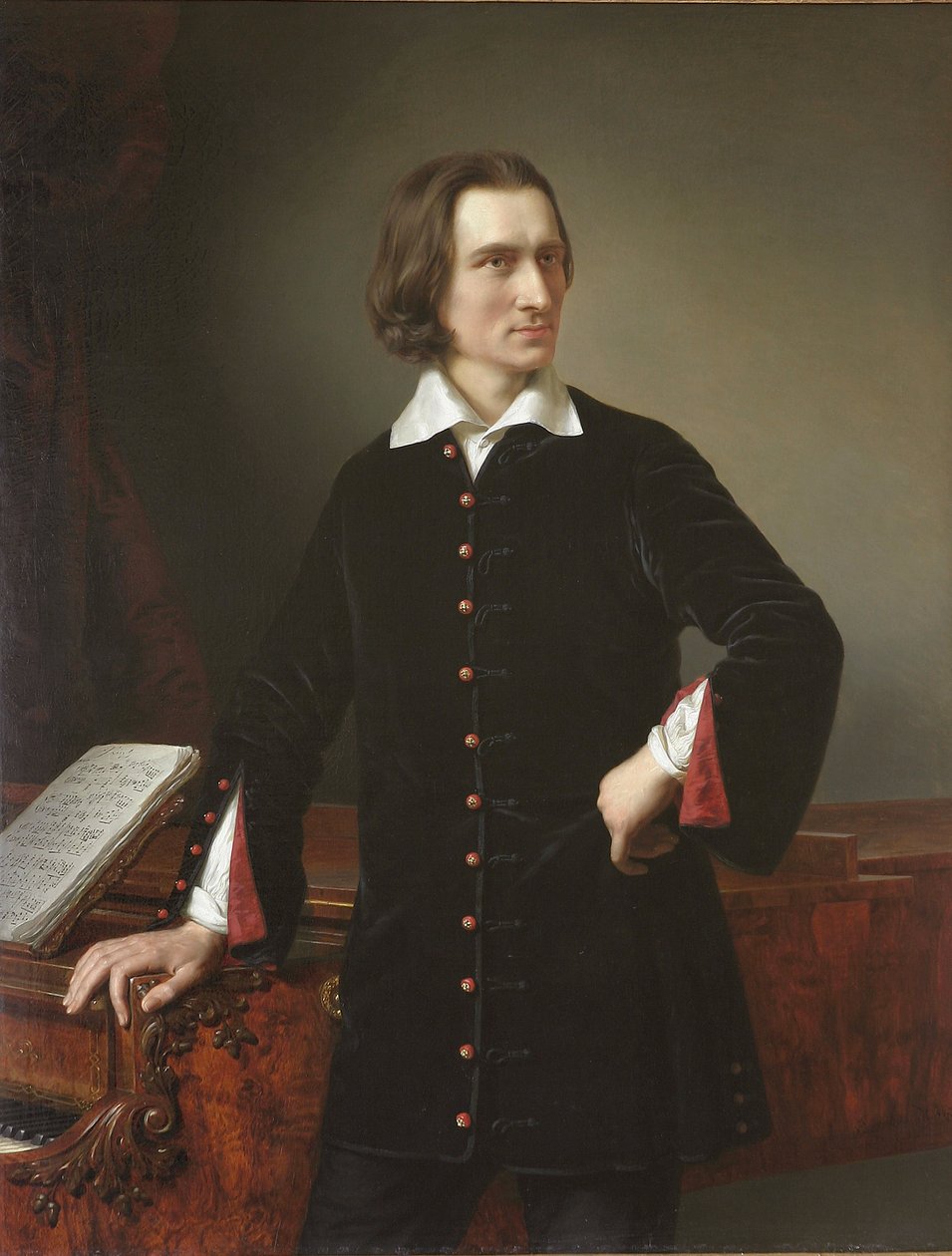 Ritratto di Franz Liszt da Miklós Barabás