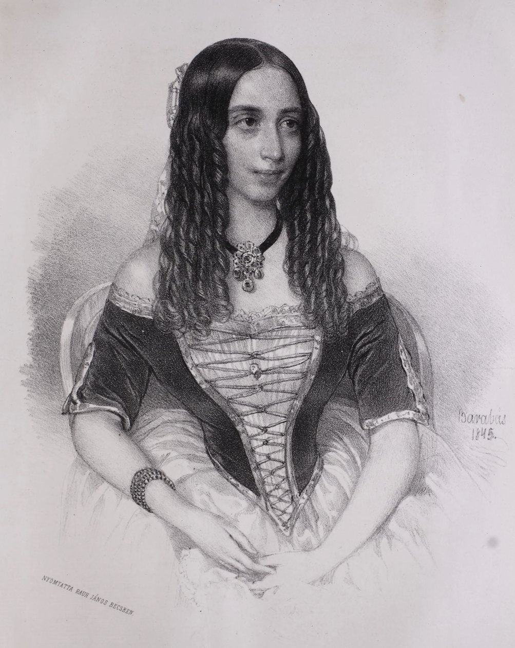 Ritratto di Emilia Lemouton (Miklós Barabás, 1845) da Miklós Barabás