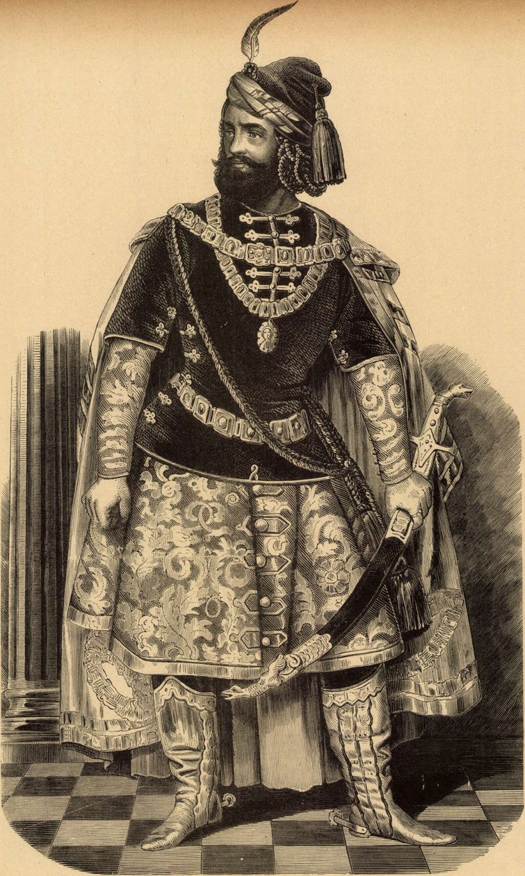 Márton Lendvay come Bánk Bán (Miklós Barabás, 1856) da Miklós Barabás