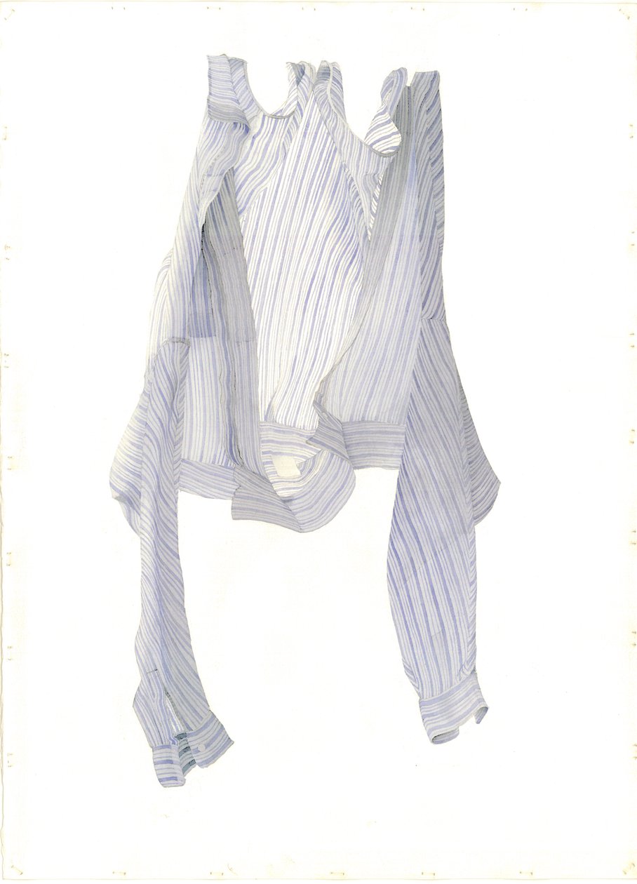 Camicia a righe blu al vento da Miles Contemporary Artist Thistlethwaite