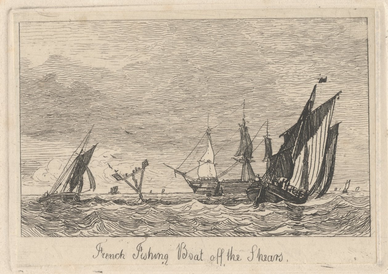 Barca da pesca francese al largo delle Shears da Miles Edmund Cotman