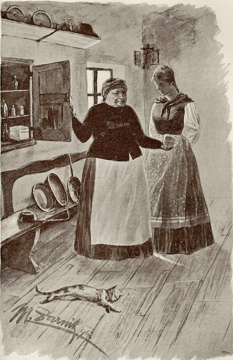 Illustrazione della poesia di Finzgar Triglav da Miljutin Zarnik