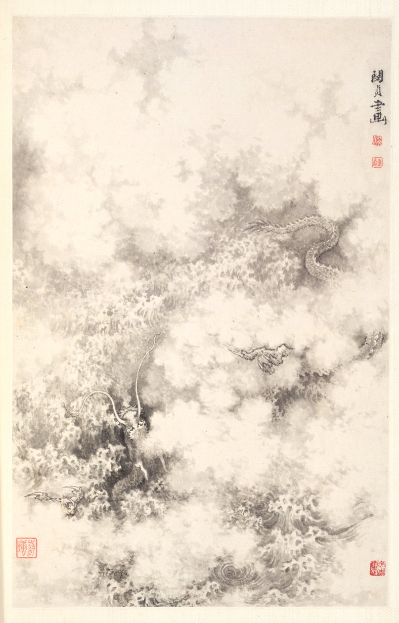 Drago tra le Nuvole, 1788 da Min Zhen