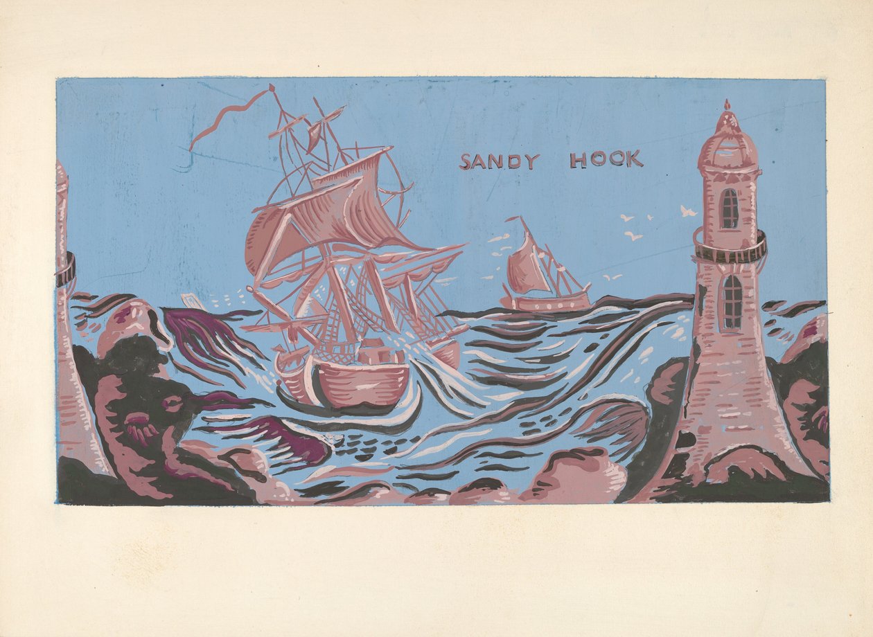 Cassetta per le bande, 1938 circa (acquerello) da Mina Lowry