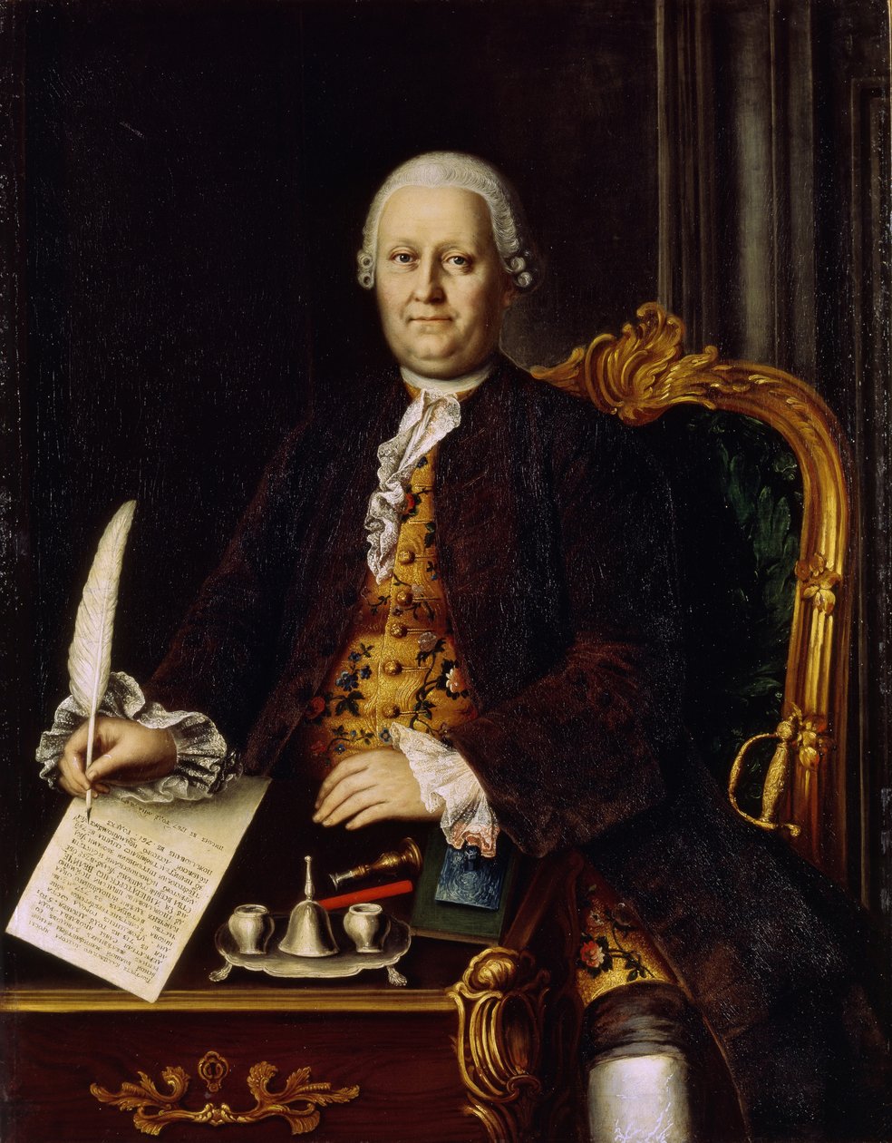 Ritratto di Savva Yakovlevich Yakovlev 1713-1784, 1767 da Mina Lukich Kolokolnikov